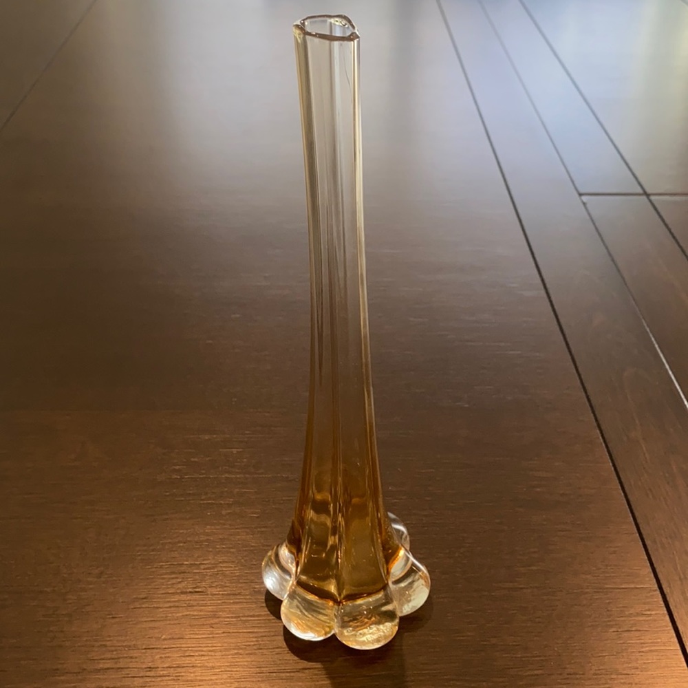🌟Vintage Amber‎ Colored Bud Vase